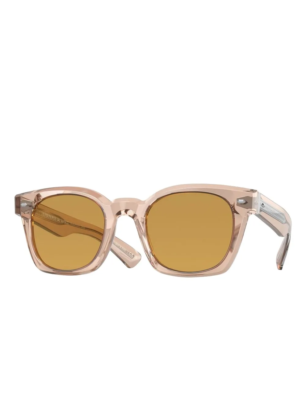 Oliver Peoples Zonnebril met vierkant montuur Beige