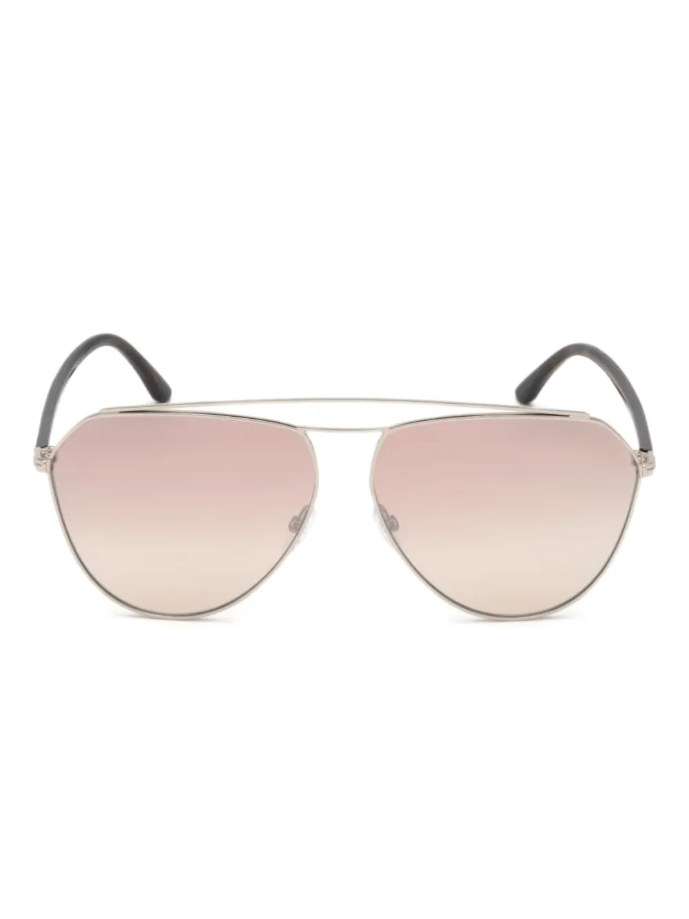 TOM FORD Eyewear ジオメトリックフレーム サングラス - ブラック TOM FORD Eyewear ジオメトリックフレーム サングラス - ブラック