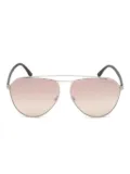 TOM FORD Eyewear geometric-frame sunglasses - Black