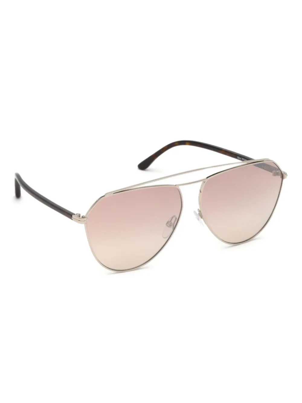 TOM FORD Eyewear Zonnebril met geometrisch montuur Zwart