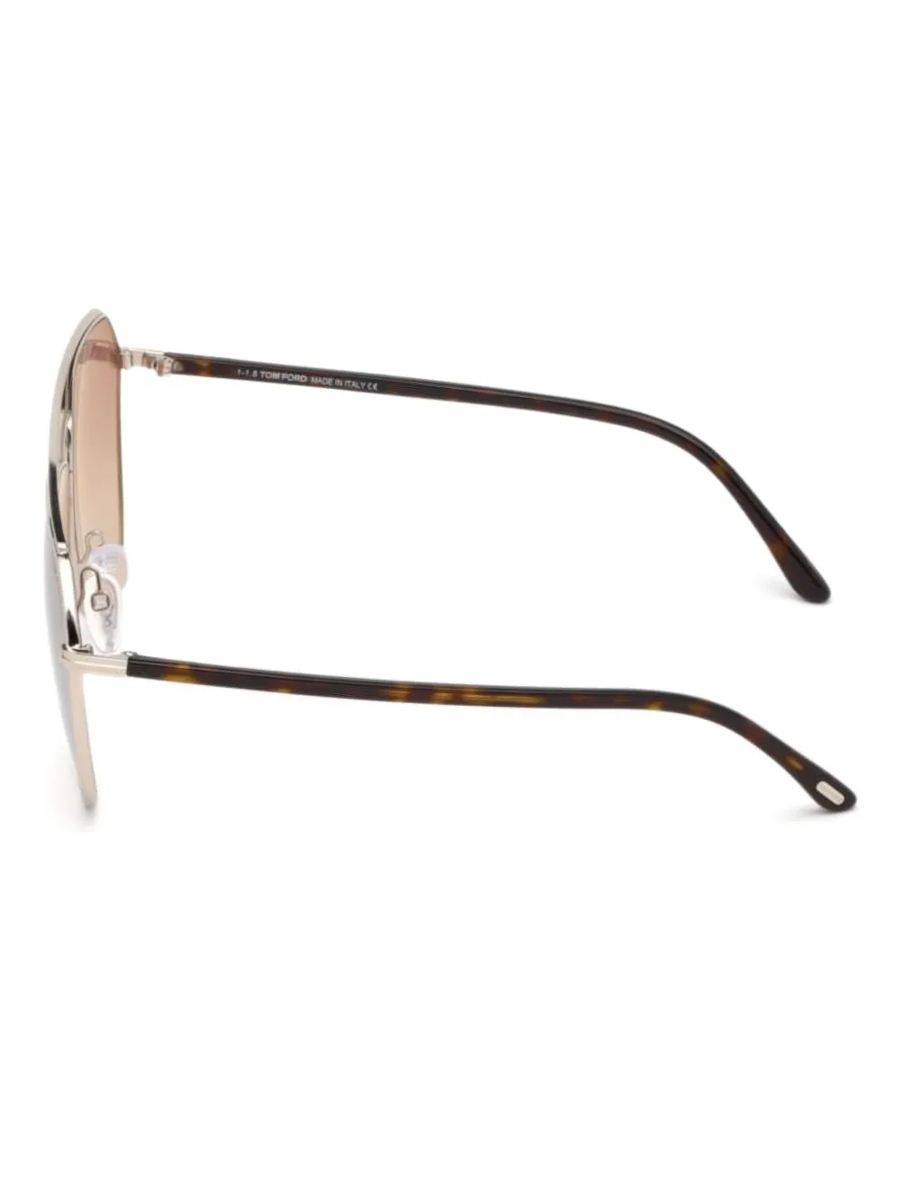 TOM FORD Eyewear Zonnebril met geometrisch montuur Zwart