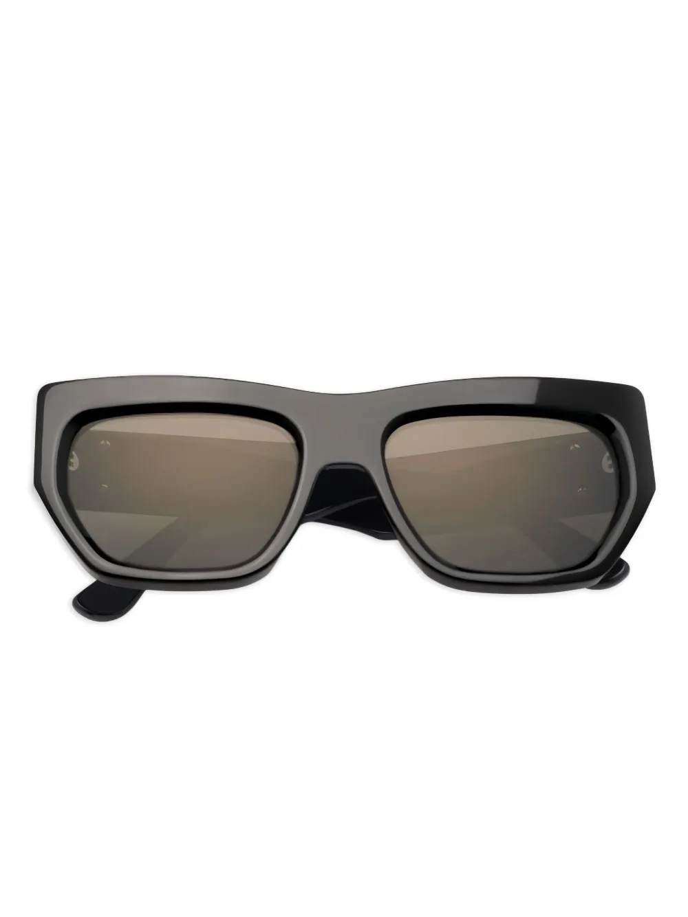 Emmanuelle Khanh Silencio geometric-frame sunglasses | Black | Image 1