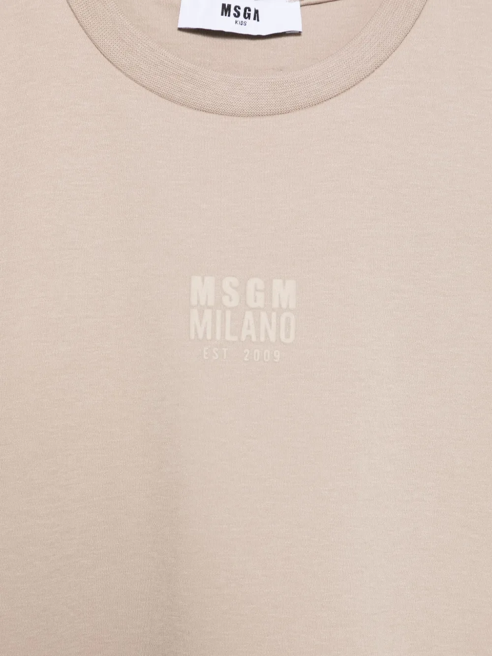 MSGM Kids Tanktop met logo-reliëf Beige