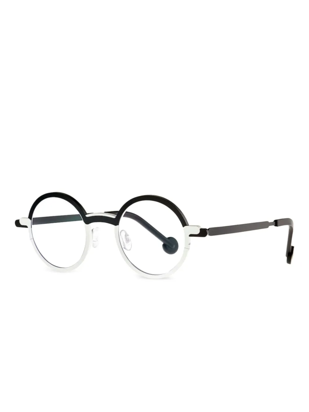 Theo Eyewear round-frame glasses - Zwart