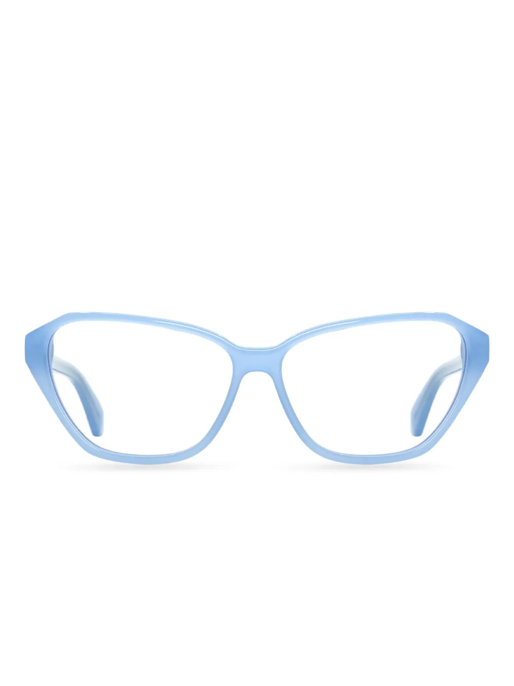 Off-White Eyewear キャットアイ眼鏡フレーム - ブルー Off-White Eyewear キャットアイ眼鏡フレーム - ブルー