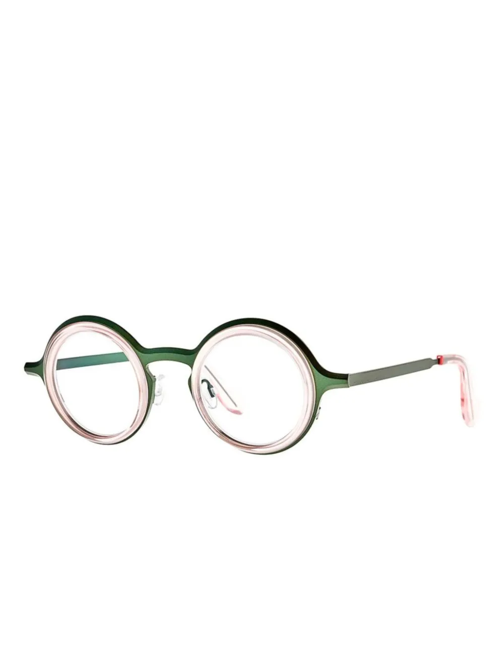 Theo Eyewear round-frame glasses - Groen