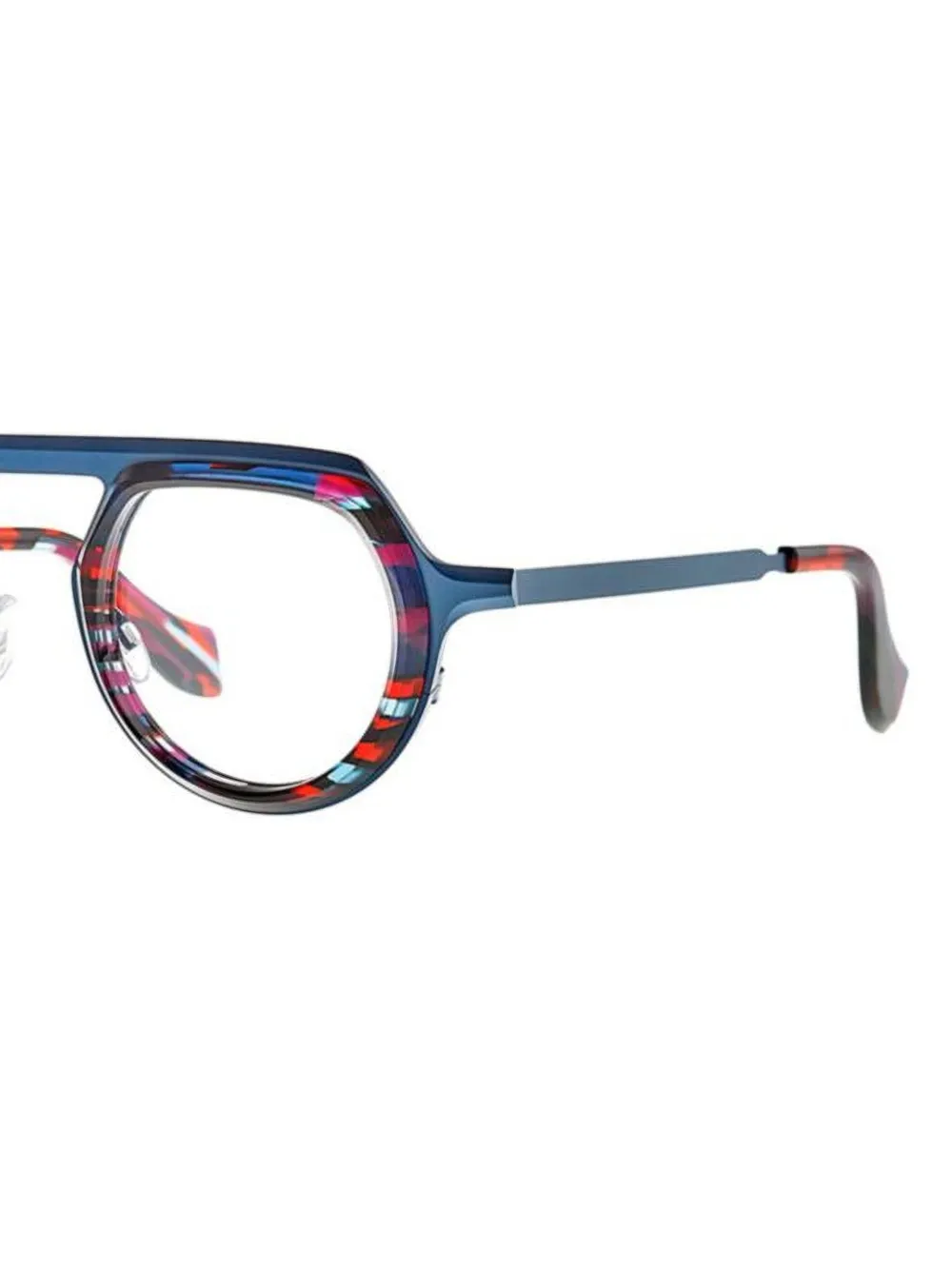 Theo Eyewear Bril met rond montuur - Blauw