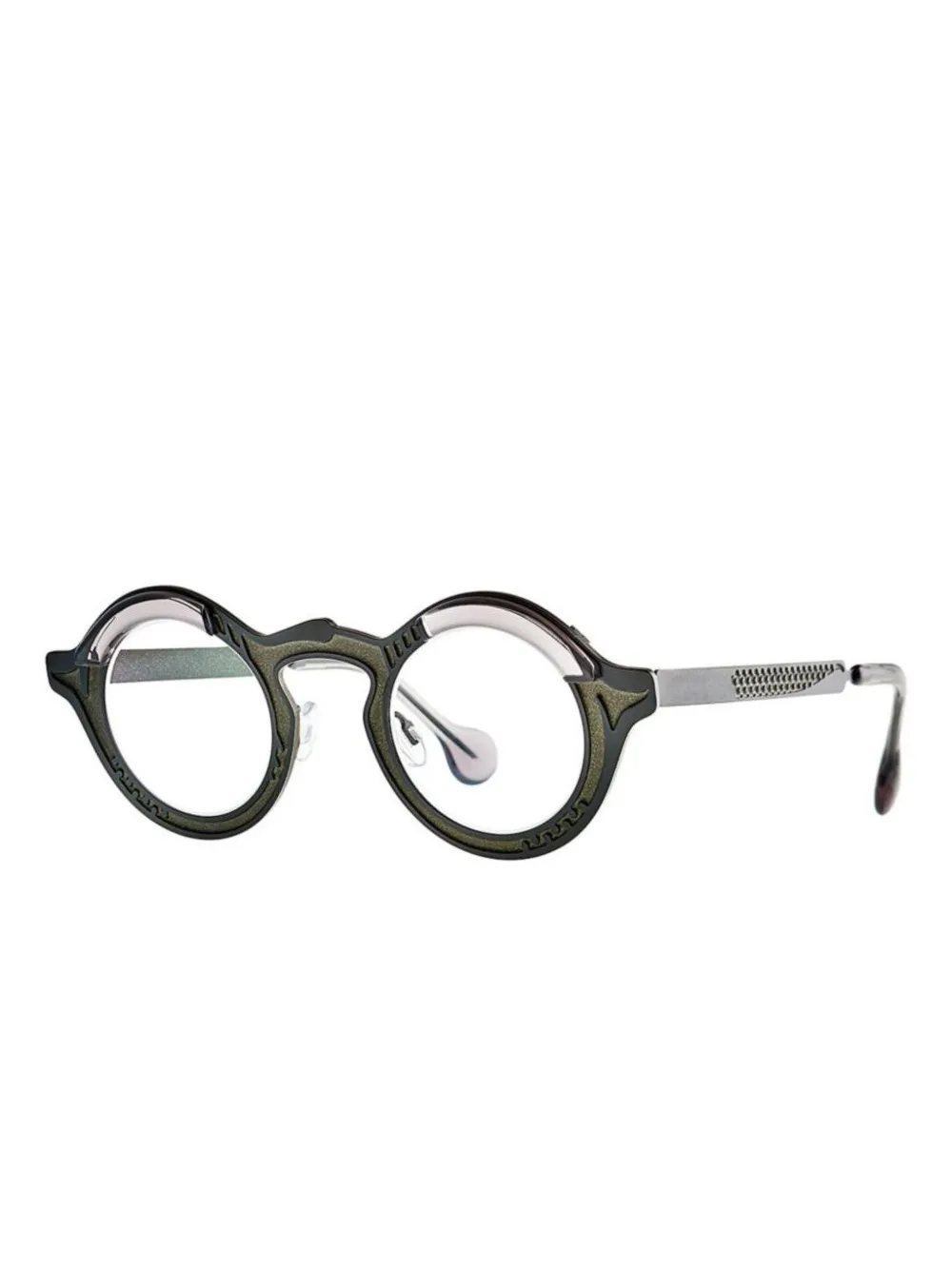 Theo Eyewear round-frame glasses - Zwart