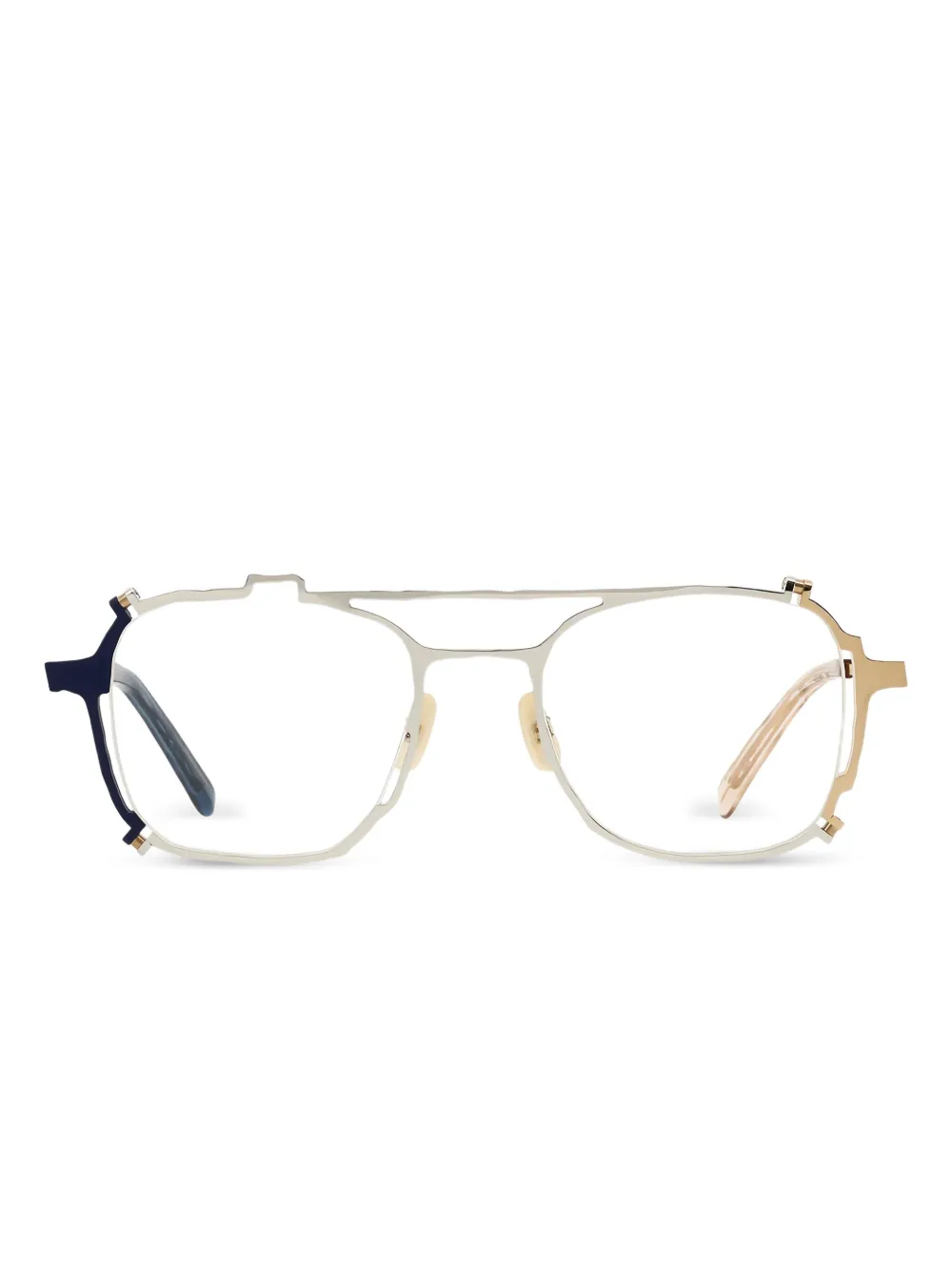 Masahiro Maruyama pilot-frame glasses | Silver | Image 1