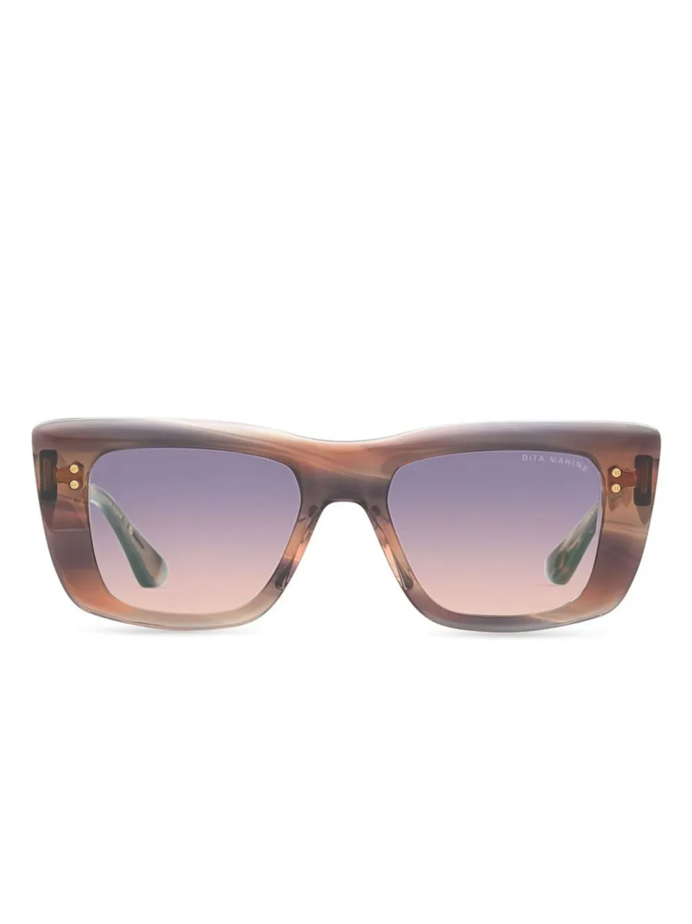 Dita Eyewear Mahine El Mirage Swirl zonnebril Bruin