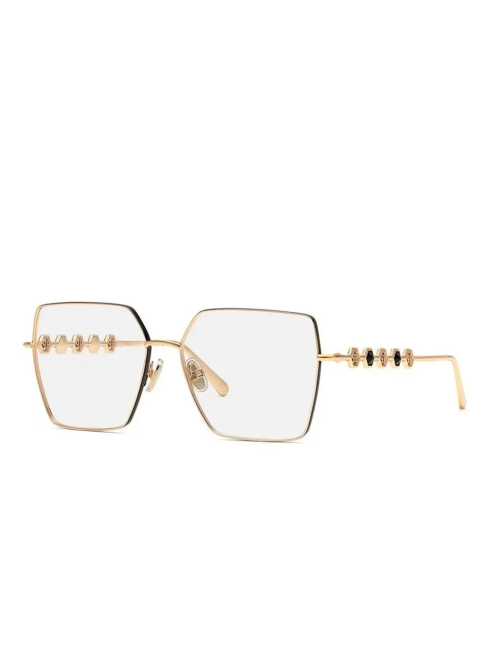 Philipp Plein Eyewear armazón con brazos con logo | dorado | Image 1