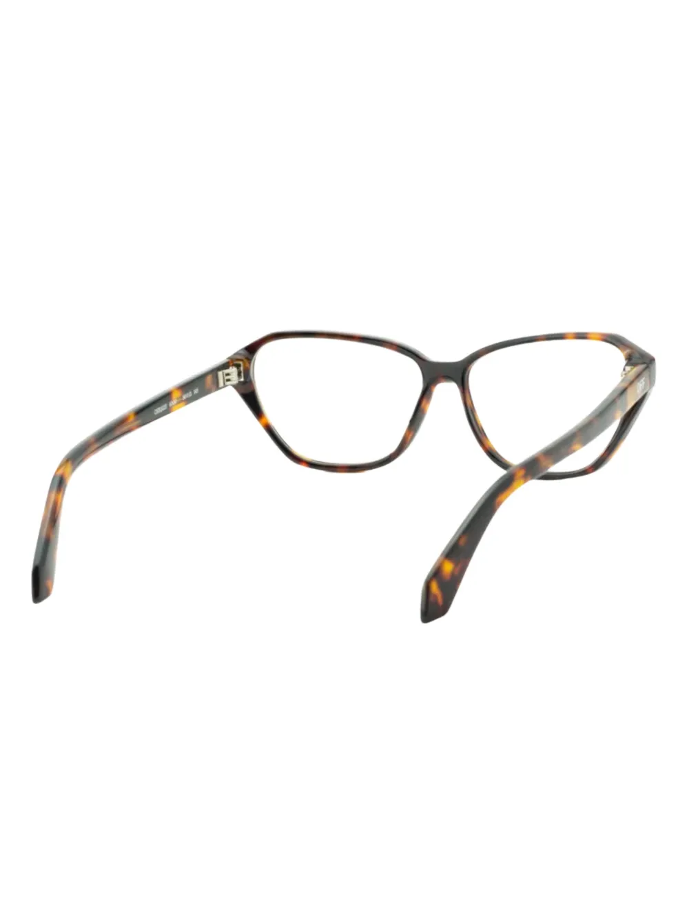 Off-White Eyewear Bril met schildpadschild-effect Bruin
