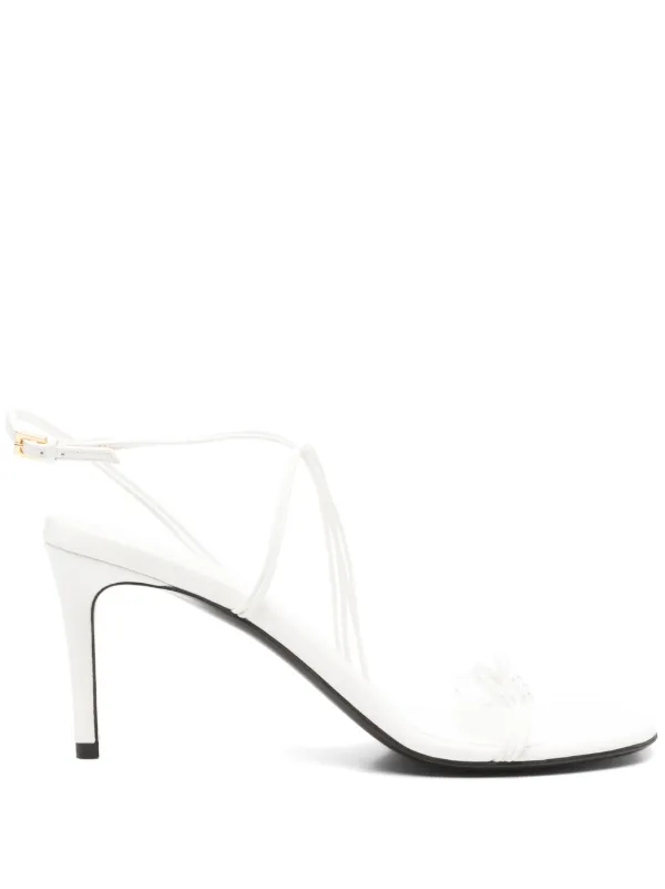 KHAITE 75mm Loop Sandals | White | FARFETCH