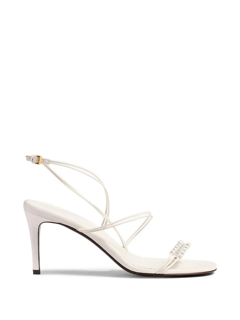 KHAITE 75 mm Loop sandalen Wit