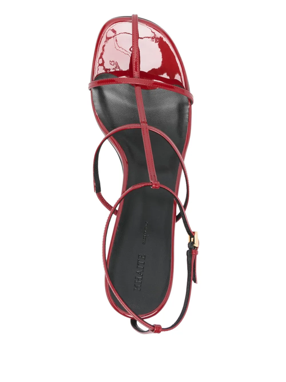 KHAITE 75mm Cage sandals Red