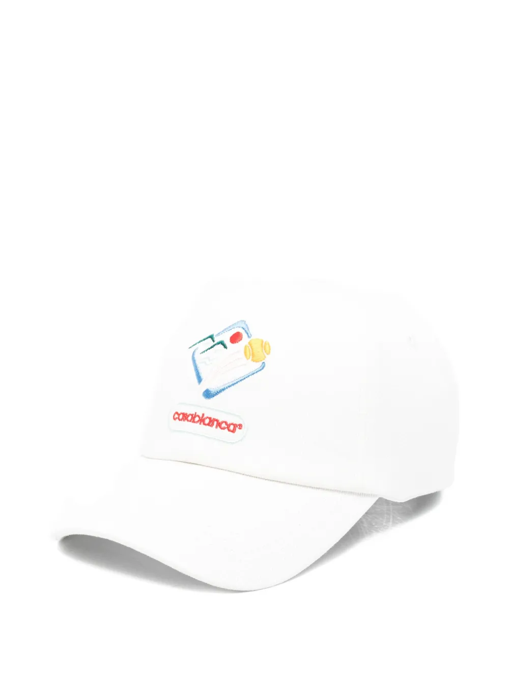 Casablanca logo-embroidered baseball cap Wit