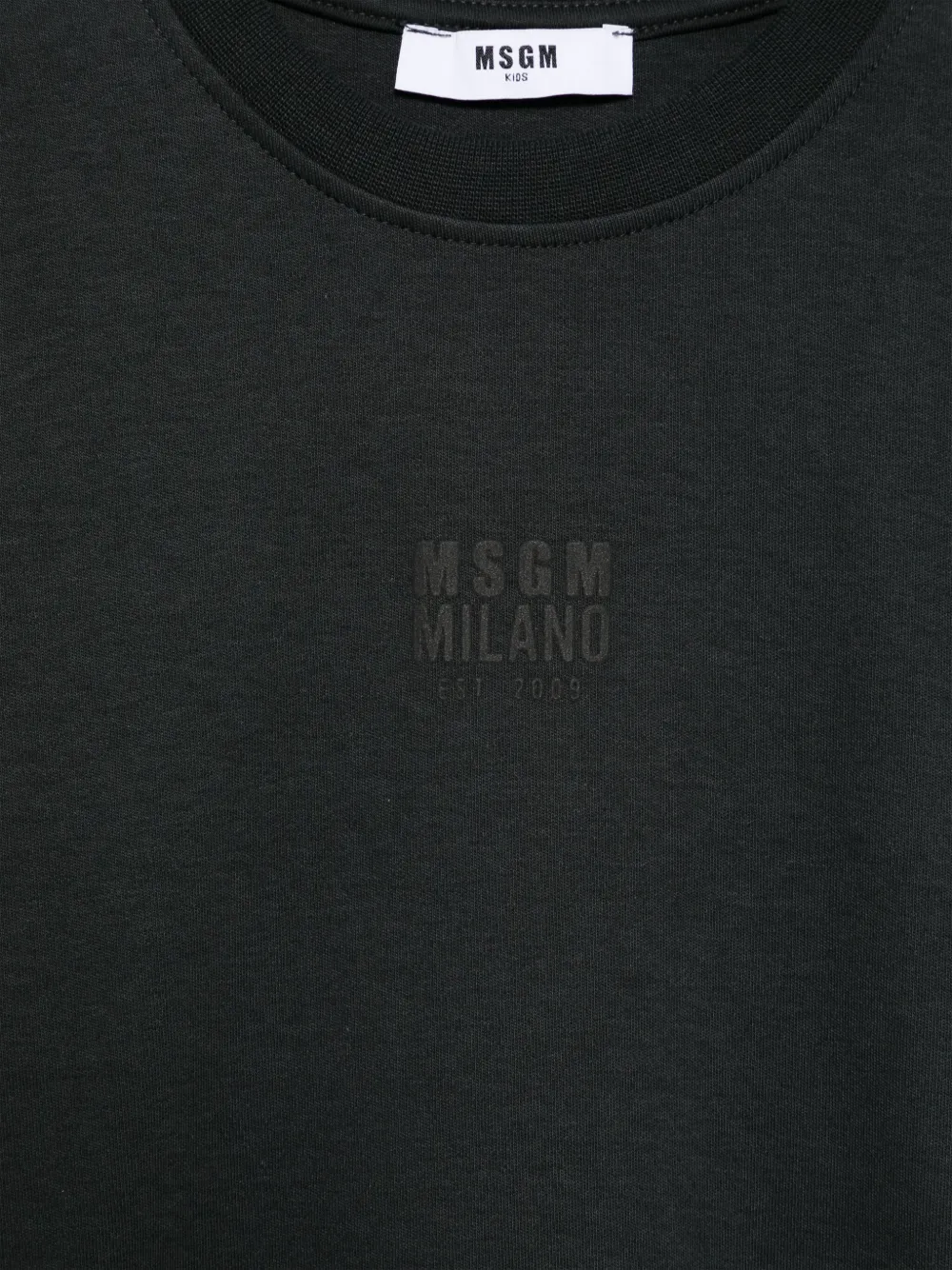 MSGM Kids T-shirt met logo-reliëf Zwart