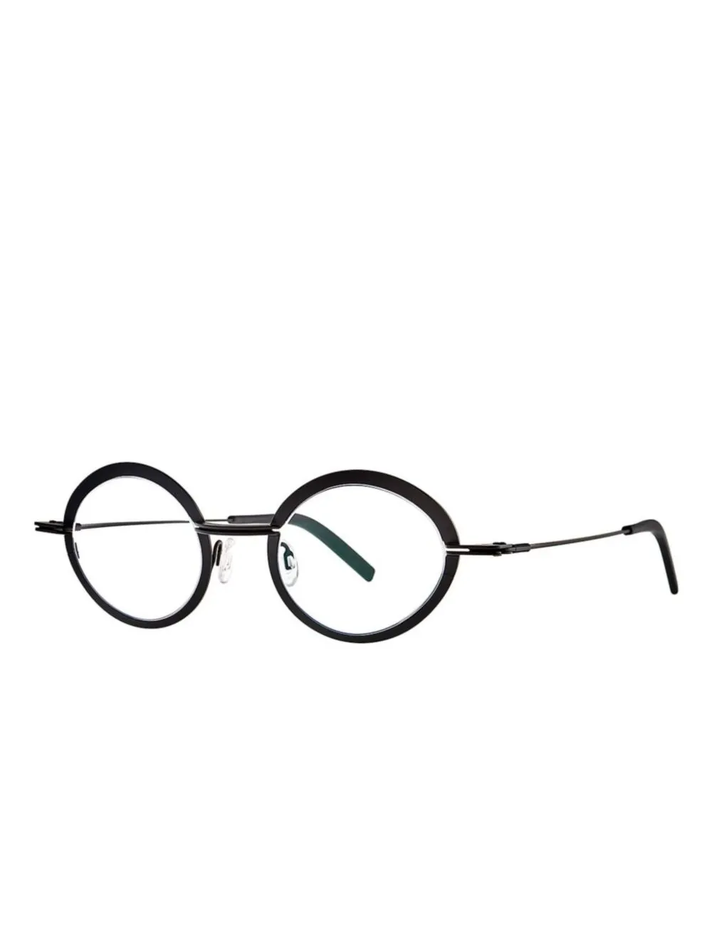Theo Eyewear round-frame glasses - Zwart