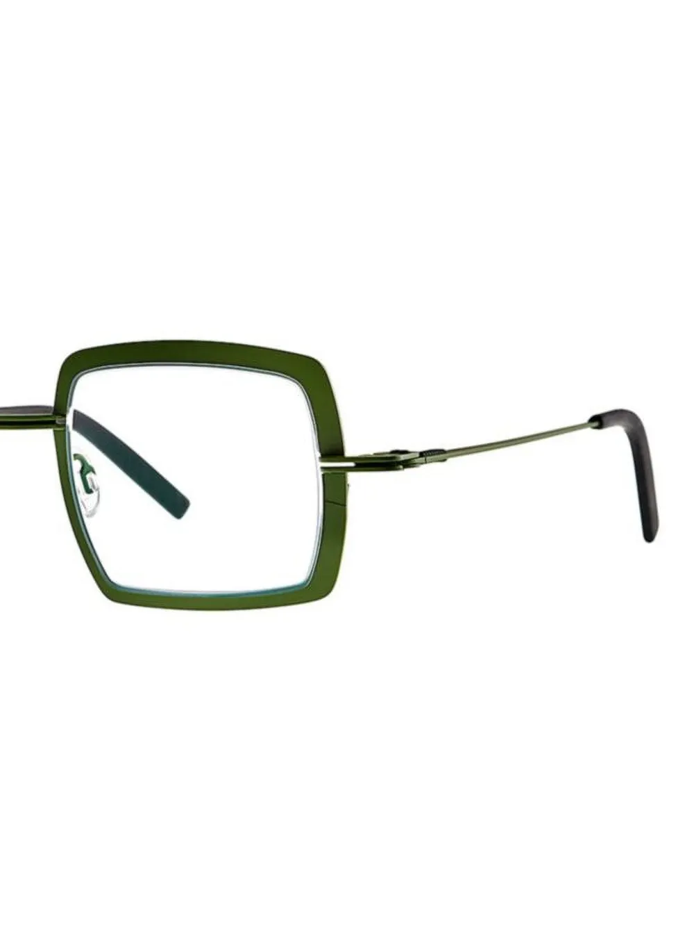 Theo Eyewear Bril met vierkant montuur - Groen
