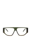 Lesca geometric-frame acetate glasses - Green