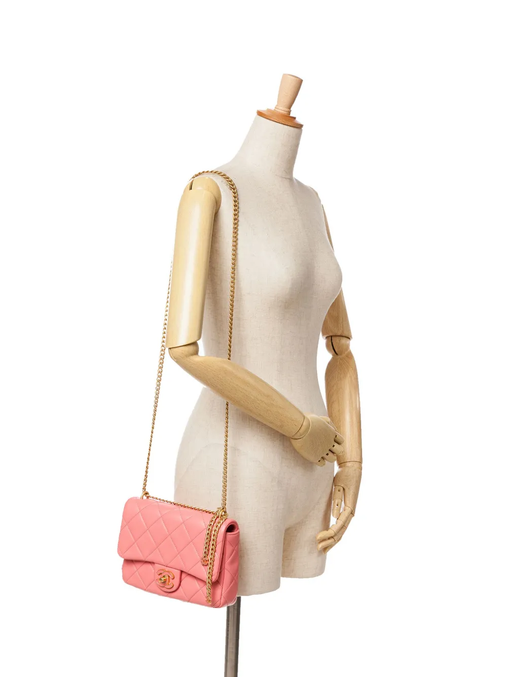 CHANEL Pre-Owned 2021-2024 Small Lambskin Pending CC Flap shoulder bag - Roze