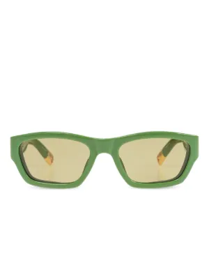 人気！JACQUEMUS グレー Les lunettes Mirada サングラス Jacquemus Gray 'les Lunettes Mirada' Sunglasses In Black