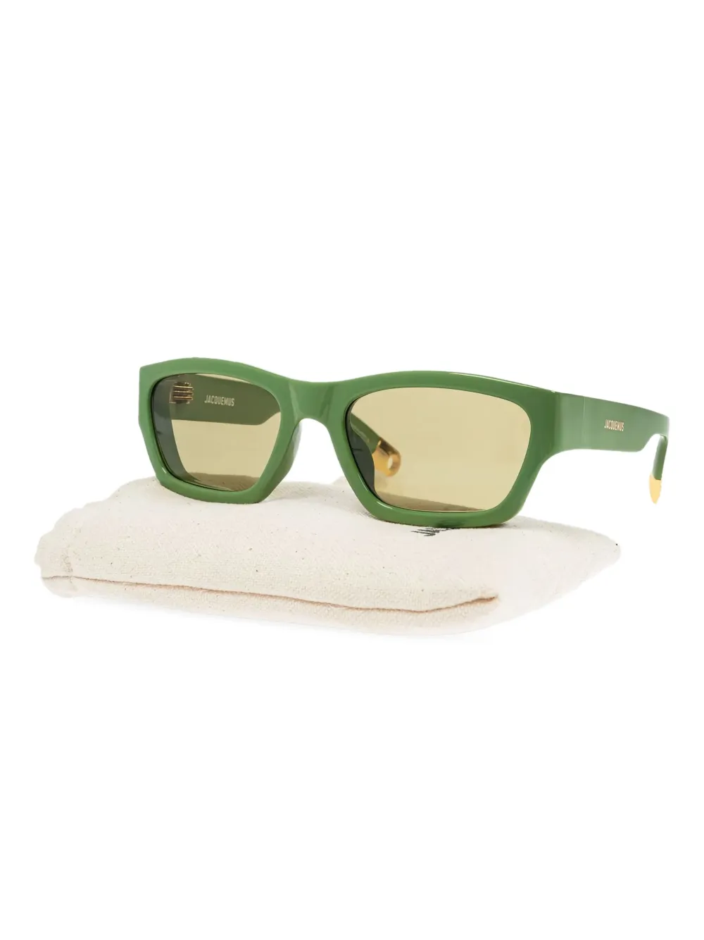 Jacquemus Les Lunettes Meridiano zonnebril Groen