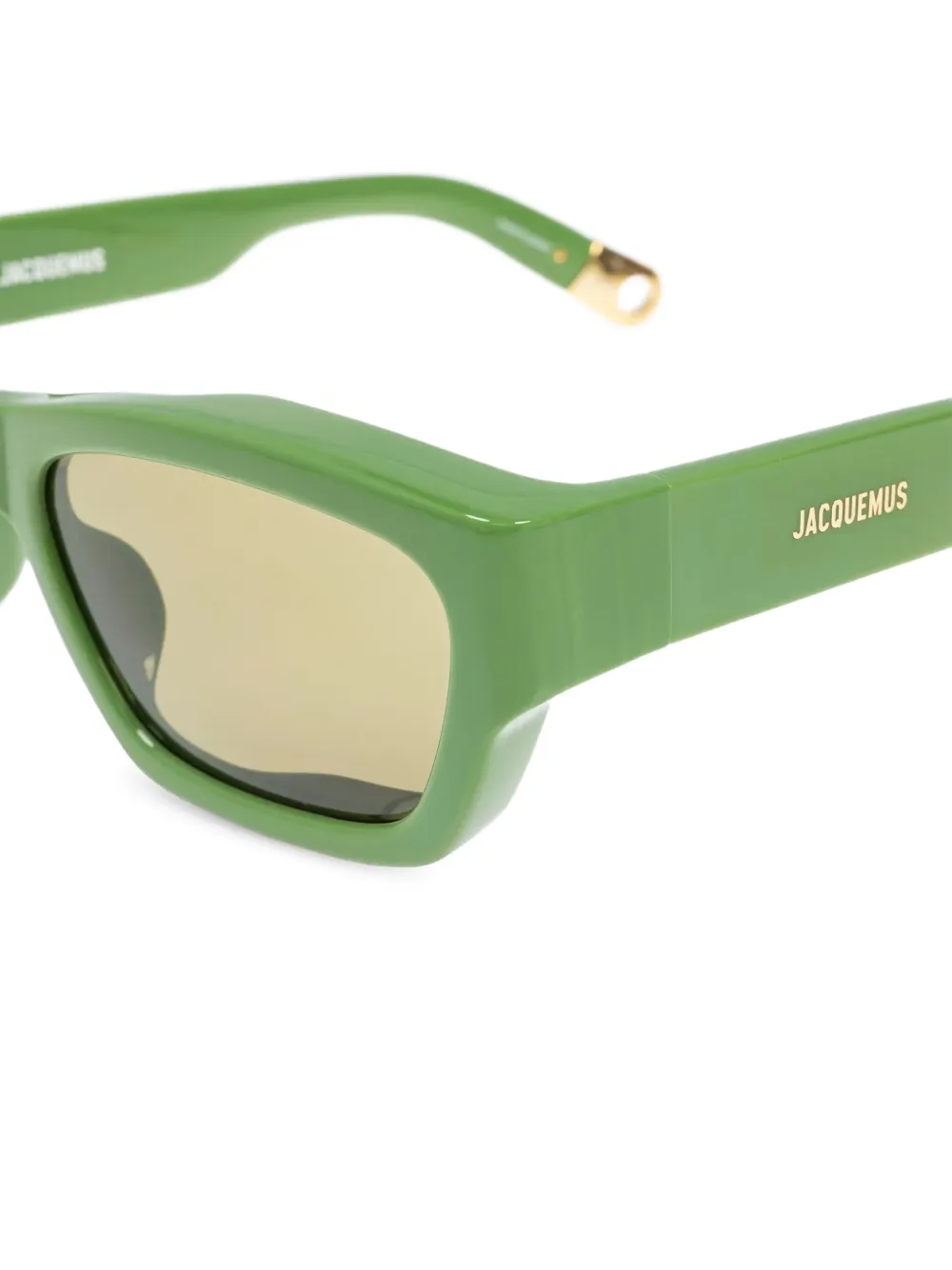 Jacquemus Les Lunettes Meridiano zonnebril Groen