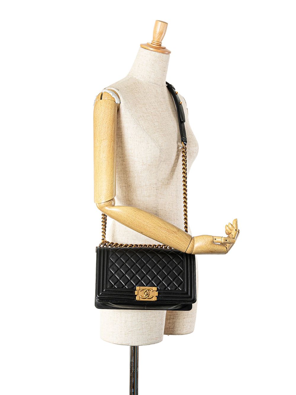 CHANEL Pre-Owned 2014 Medium Lambskin Boy Flap crossbody bag - Zwart