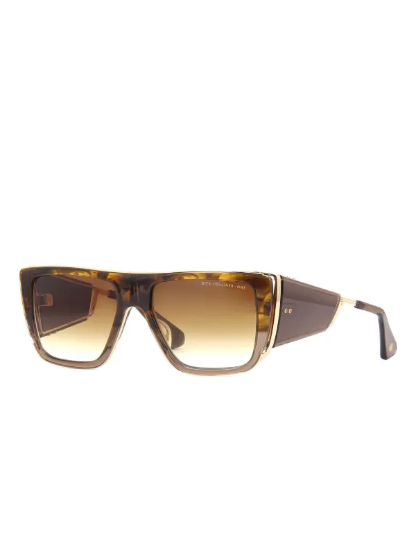 DITA ブラウンレンズ スクエアサングラス Dita Eyewear スクエアフレーム サングラス | ブラウン