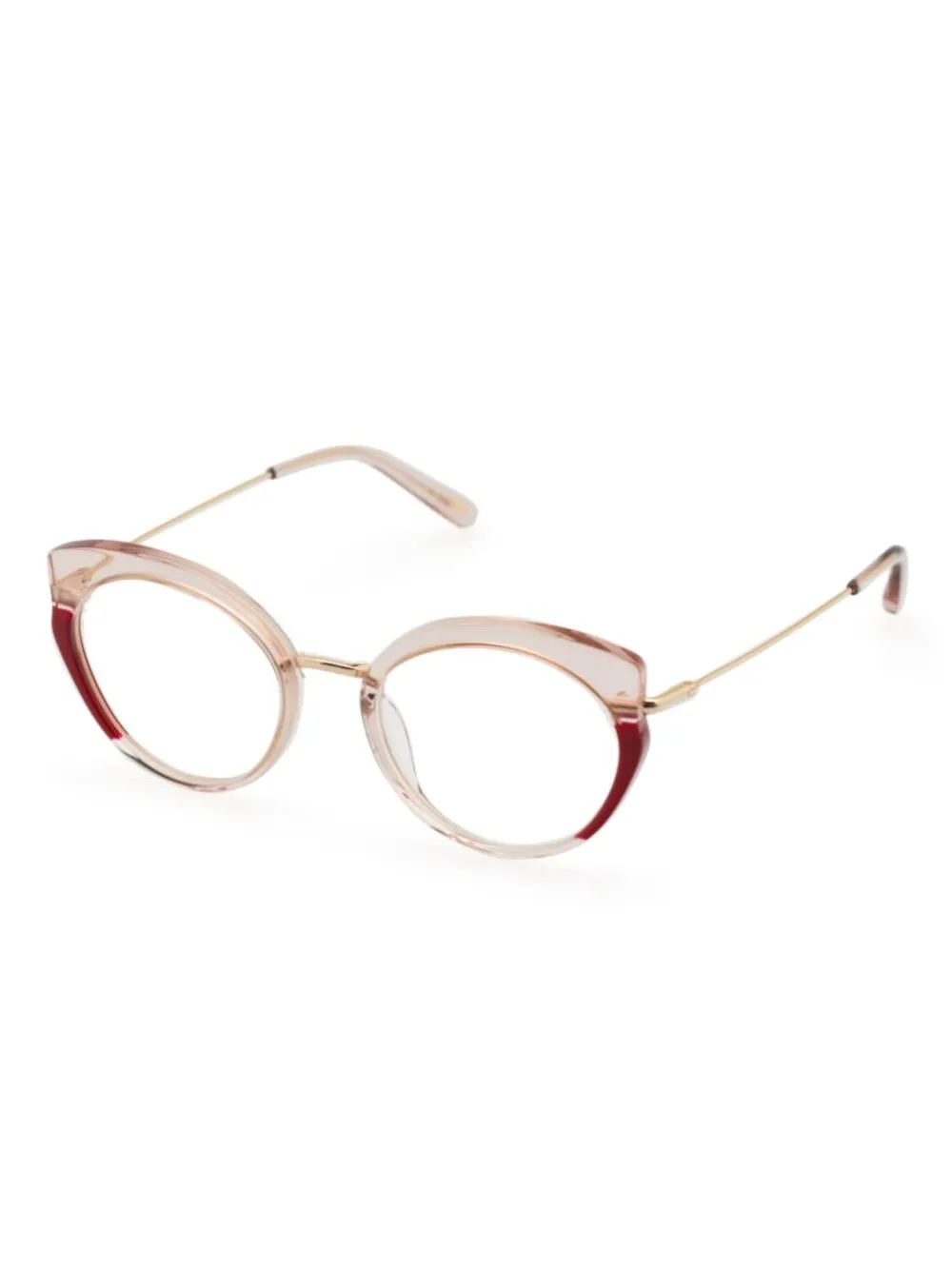 Kaleos round-frame glasses - Roze