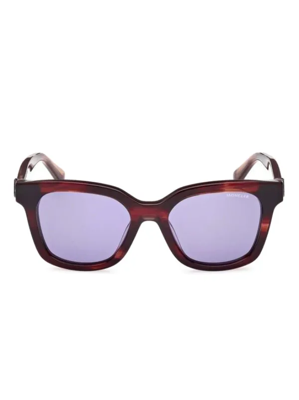 Moncler Eyewear Square Frame Sunglasses | Brown | FARFETCH CA