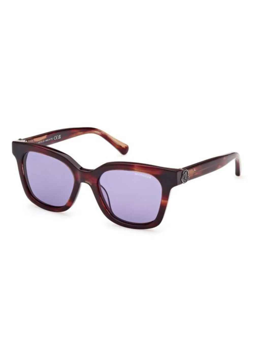 Moncler Eyewear Zonnebril met vierkant montuur - Bruin