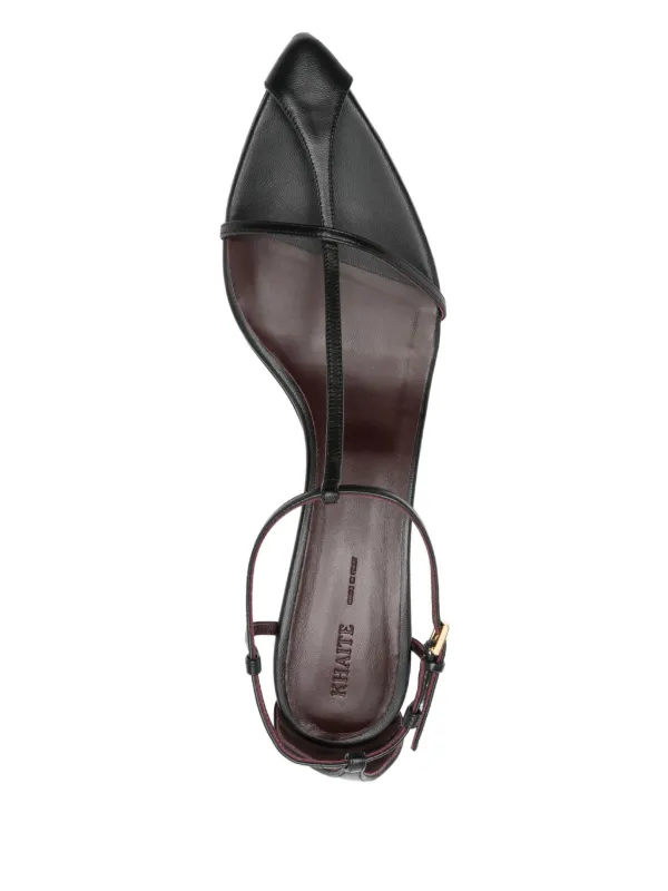 KHAITE 55mm Bella Sandals | Black | FARFETCH