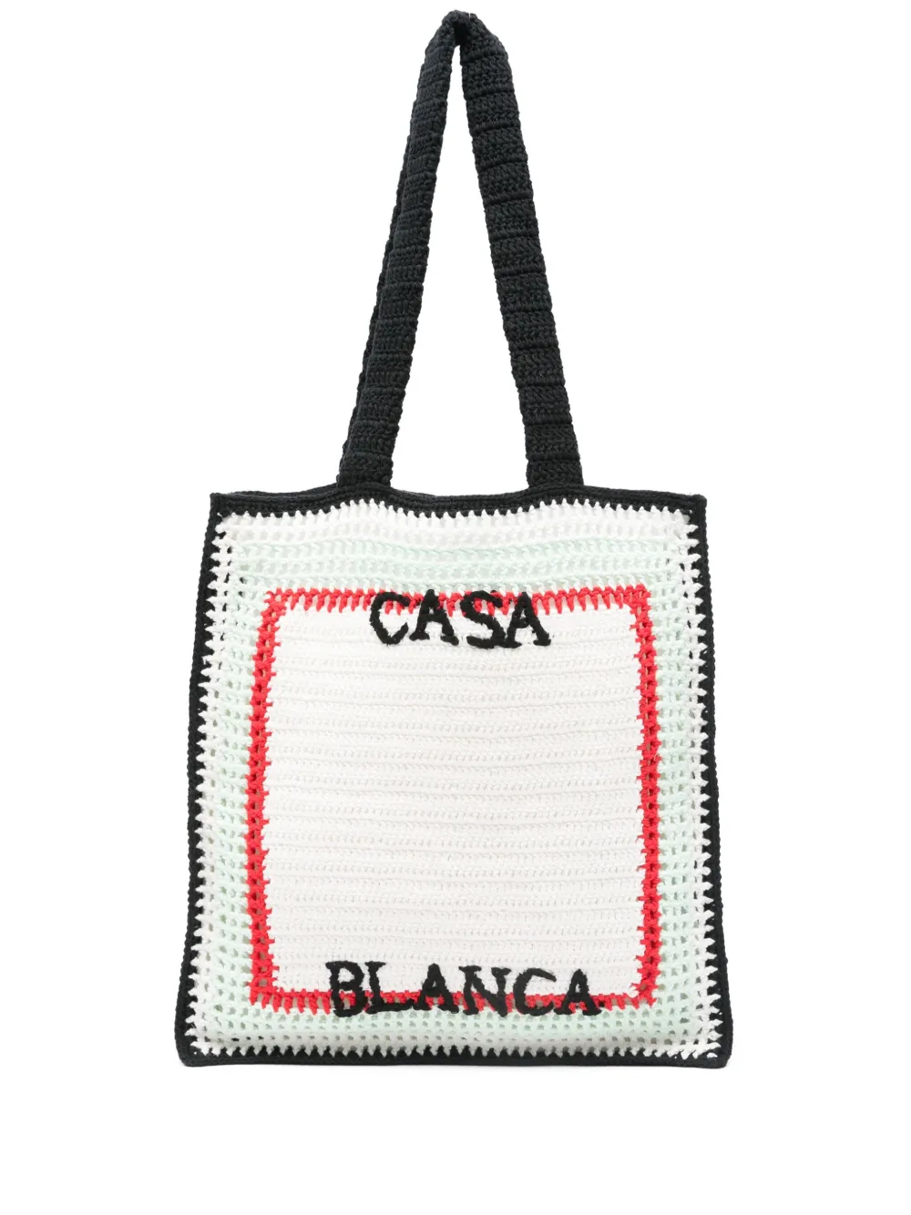 Casablanca logo-embroidered tote bag | White | Image 1