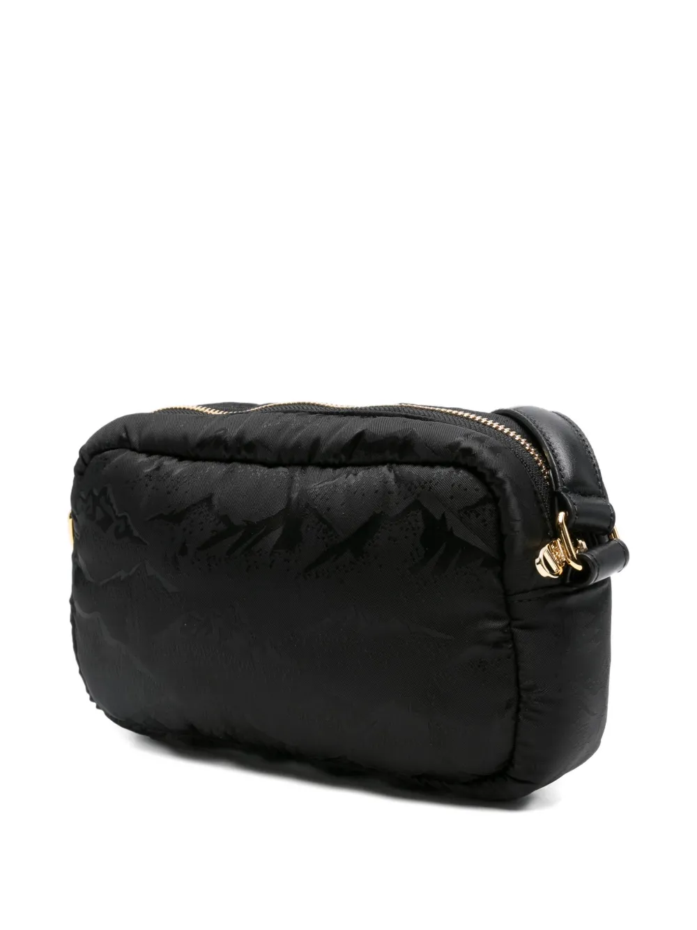 Casablanca Messenger tas met bergprint Zwart