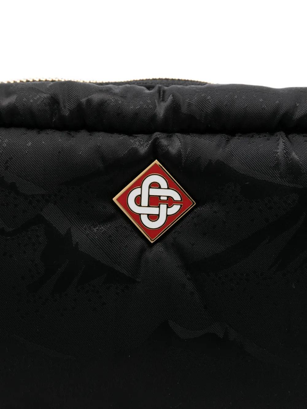 Casablanca Messenger tas met bergprint Zwart