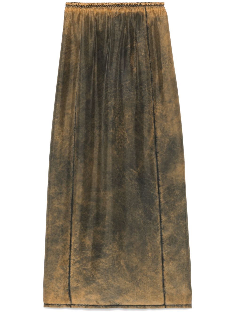 silk midi skirt