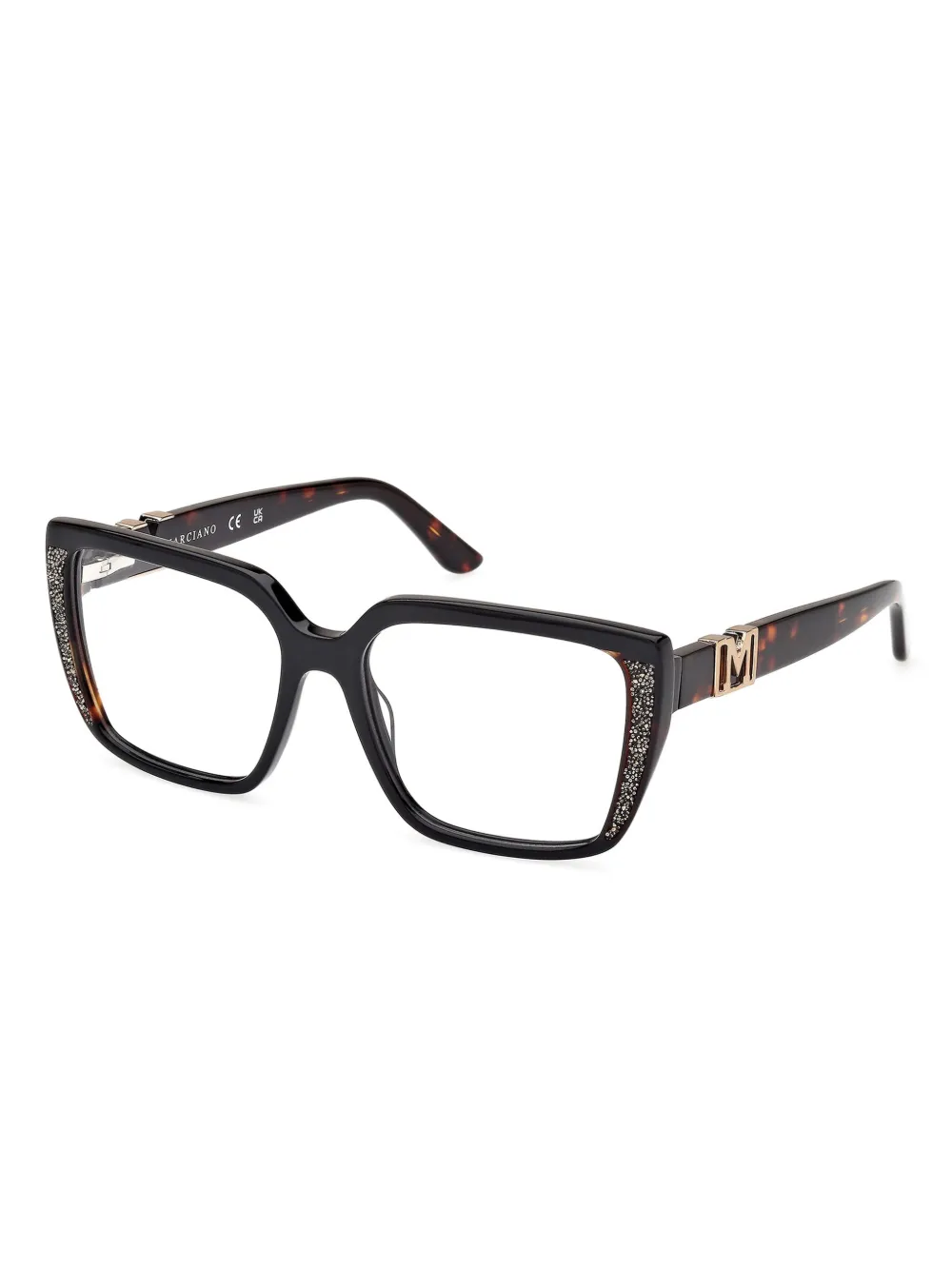 Guess Eyewear Square-frame Glasses In Black