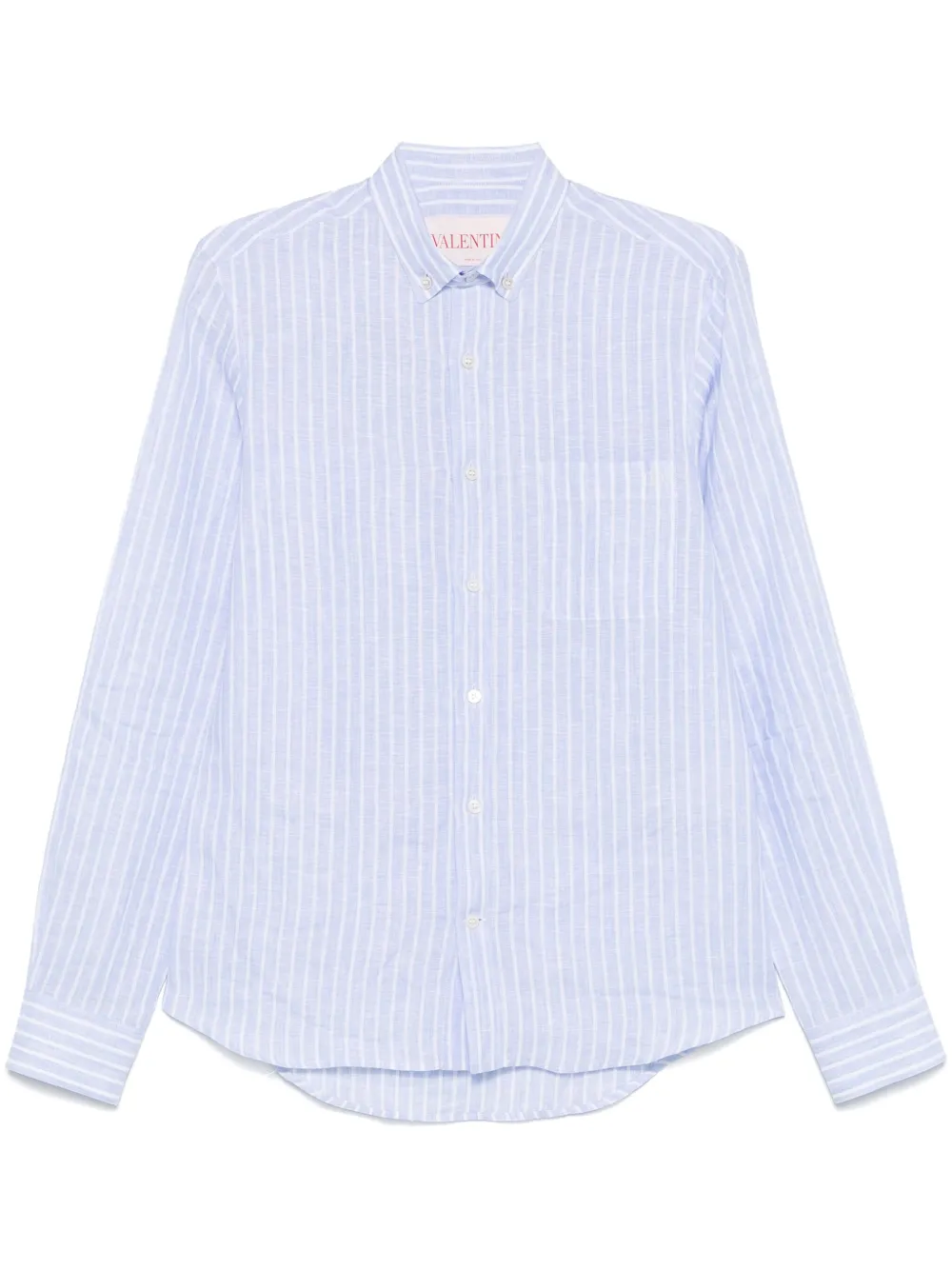 Valentino Garavani Gestreept overhemd Blauw