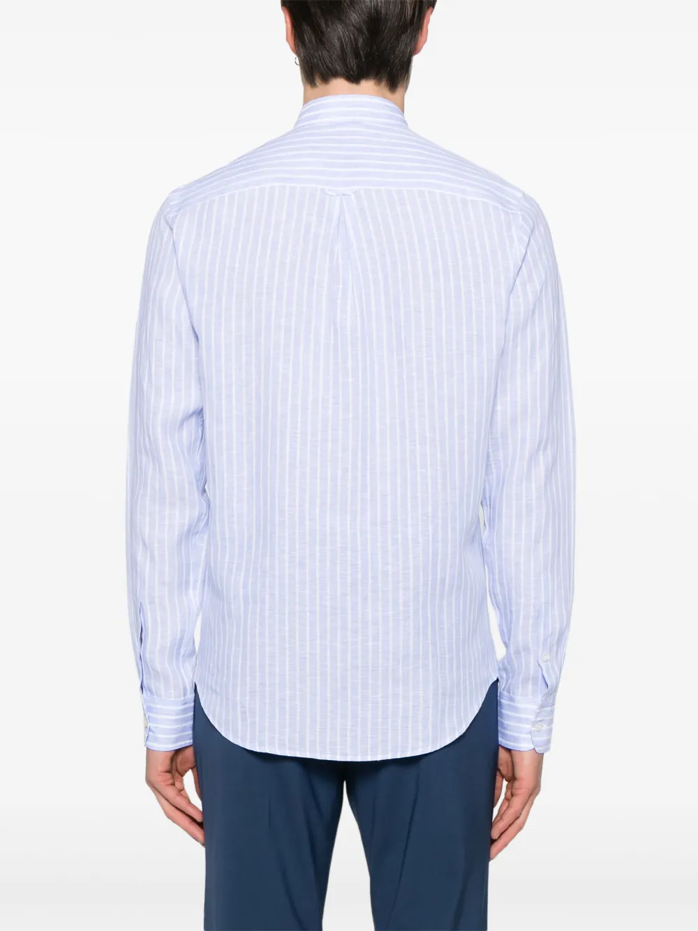 Valentino Garavani Gestreept overhemd Blauw