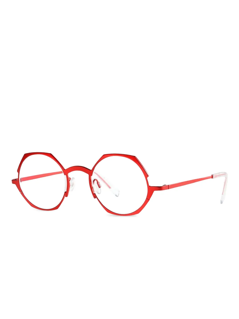 Theo Eyewear round-frame glasses - Rood