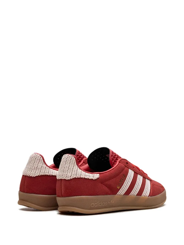 Adidas Gazelle Indoor "Better Scarlet/Wonder White/Gum" Sneakers | Red |  FARFETCH