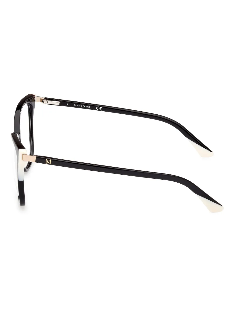 GUESS EYEWEAR Bril met geometrisch montuur Zwart