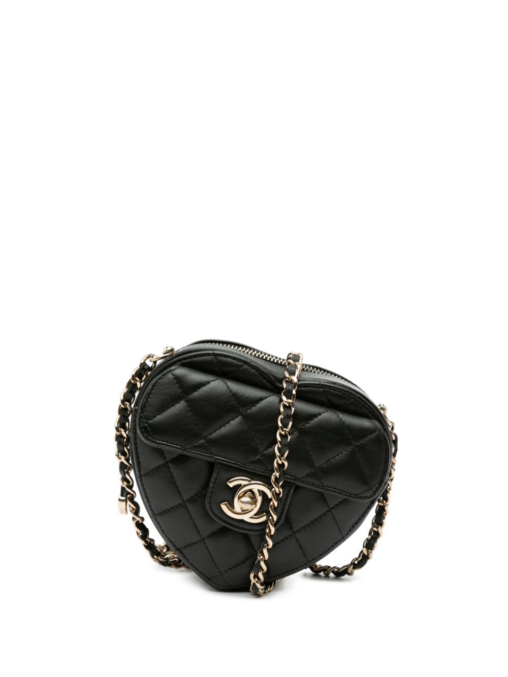 2022 Mini Lambskin CC in Love Heart crossbody bag