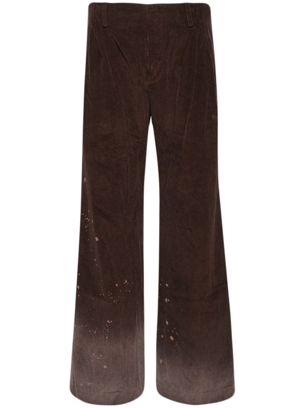 corduroy flared trousers