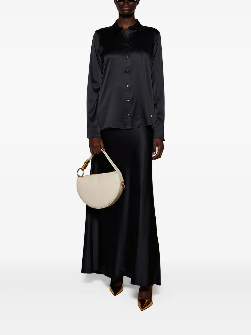 ETERNE Bianca maxi skirt - Zwart