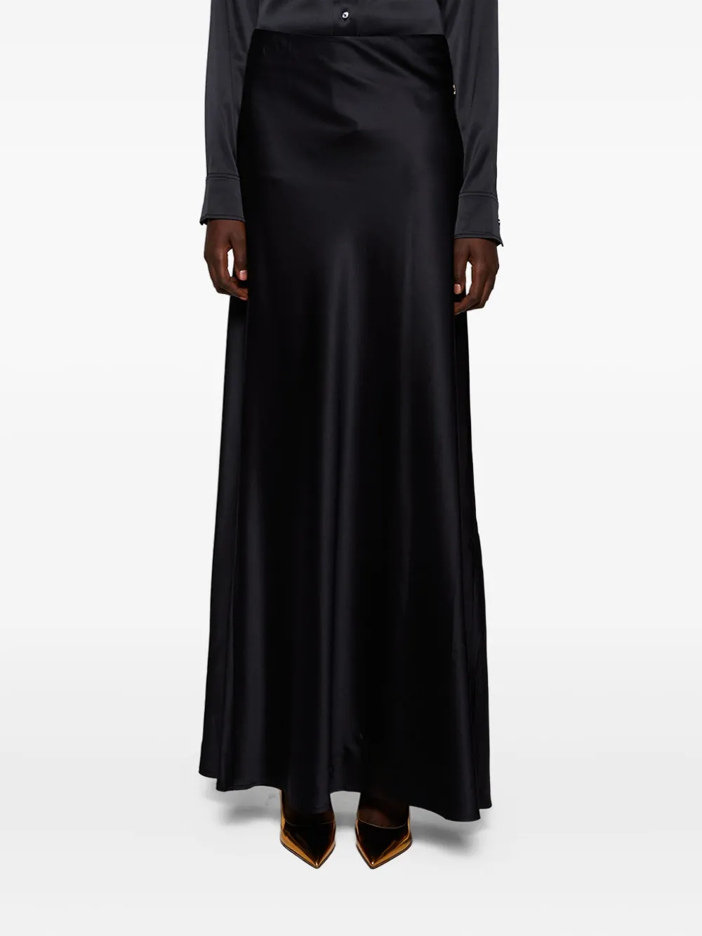 Éterne Bianca Maxi Skirt In Black