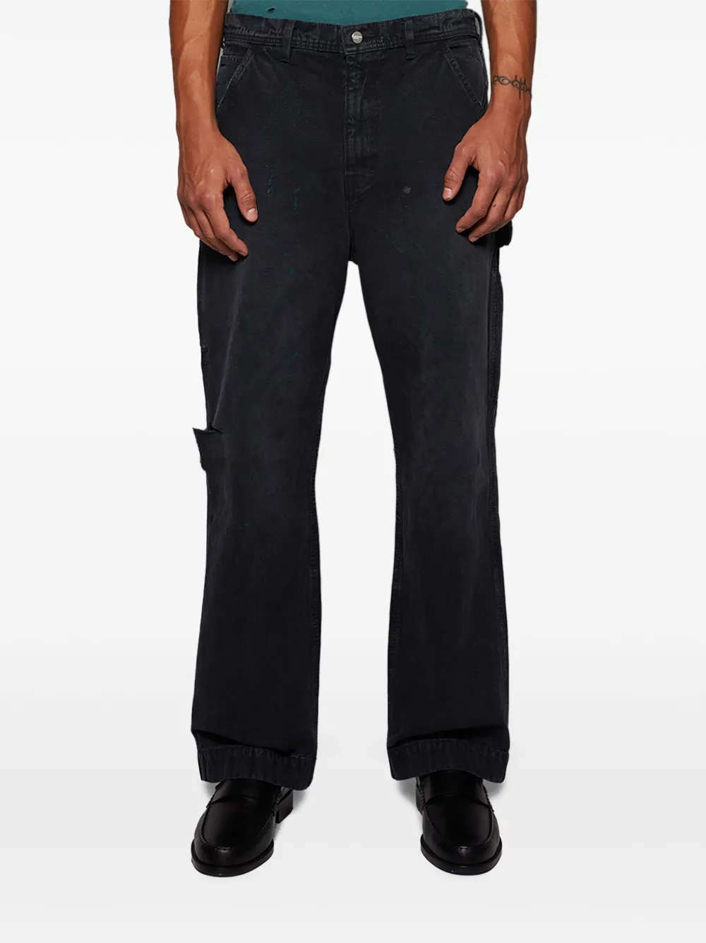 Enfants Riches Déprimés Jeans met verfprint Zwart