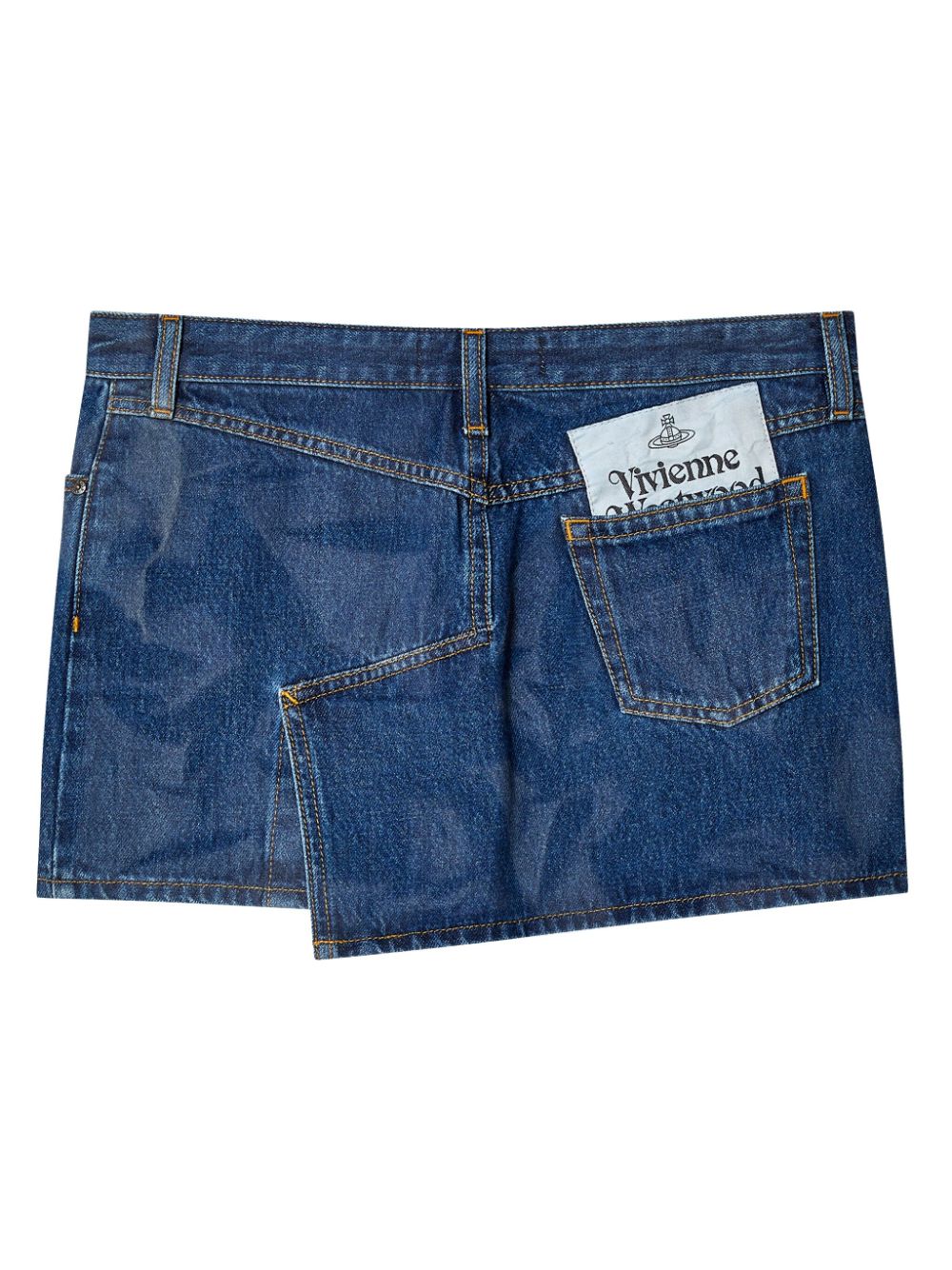 Vivienne Westwood denim mini skirt - Blauw